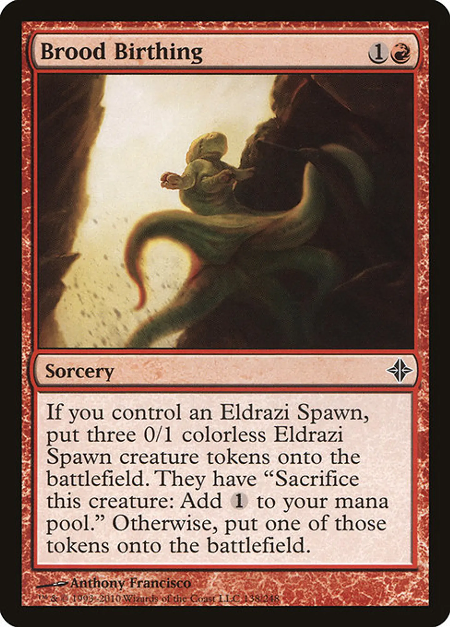 Carta Magic - FOIL Brood Birthing - Idioma: Español - Edicion: Rise of the Eldrazi 1