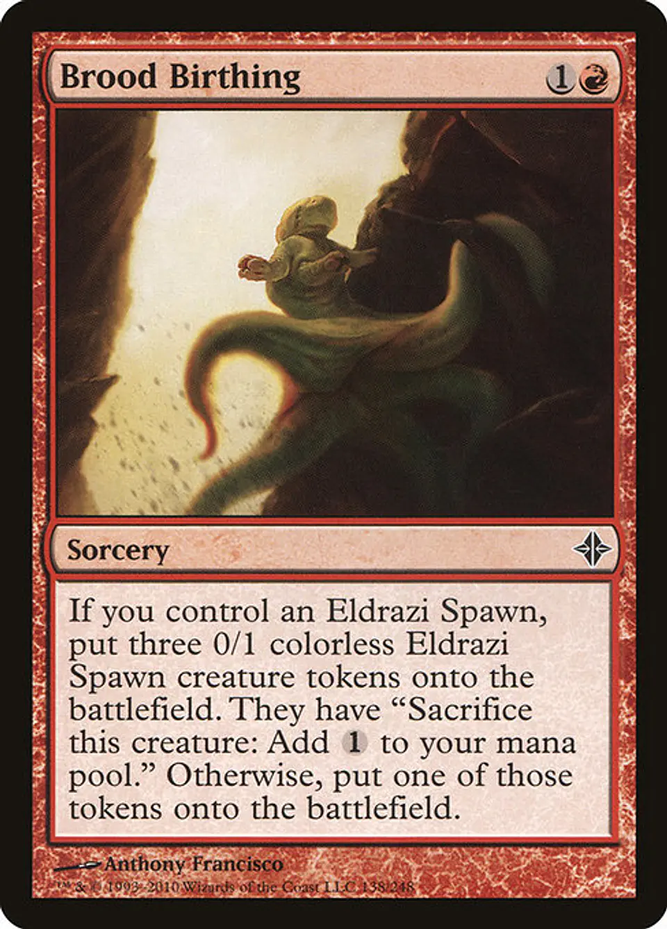Carta Magic - FOIL Brood Birthing - Idioma: Español - Edicion: Rise of the Eldrazi 1