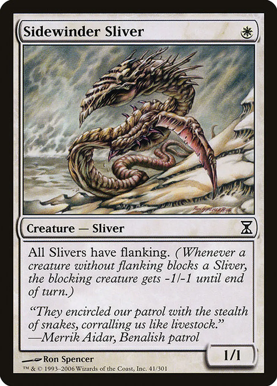 Carta Magic - Sidewinder Sliver - Idioma: Español - Edicion: Time Spiral 1