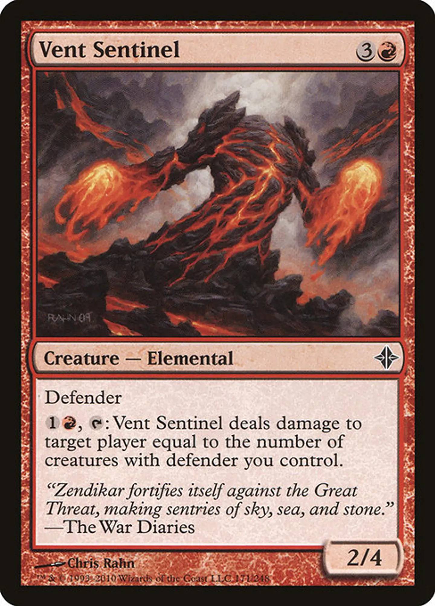 Carta Magic - FOIL Vent Sentinel - Idioma: Español - Edicion: Rise of the Eldrazi 1