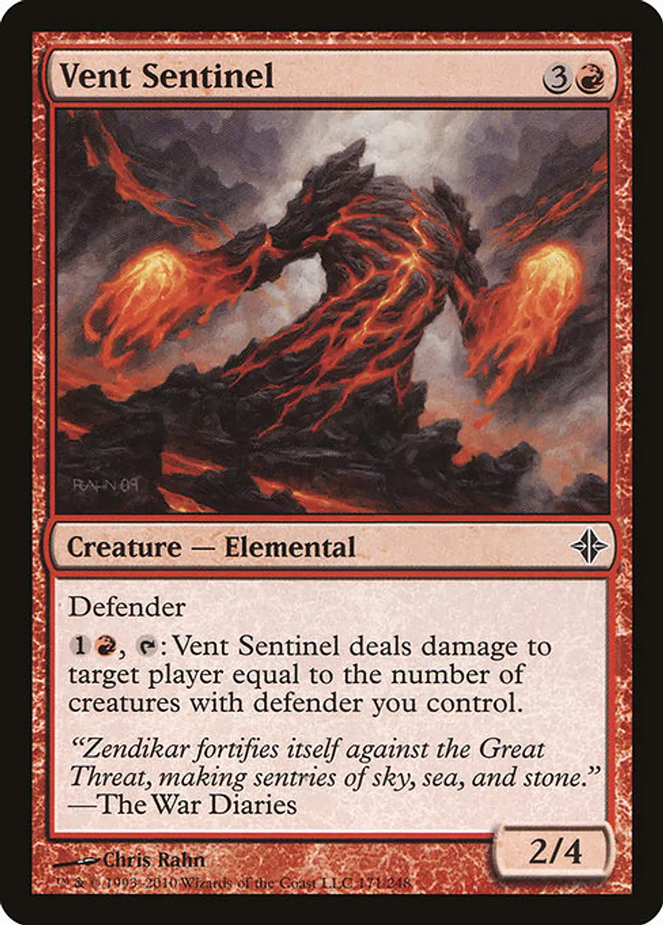 Carta Magic - FOIL Vent Sentinel - Idioma: Español - Edicion: Rise of the Eldrazi 1