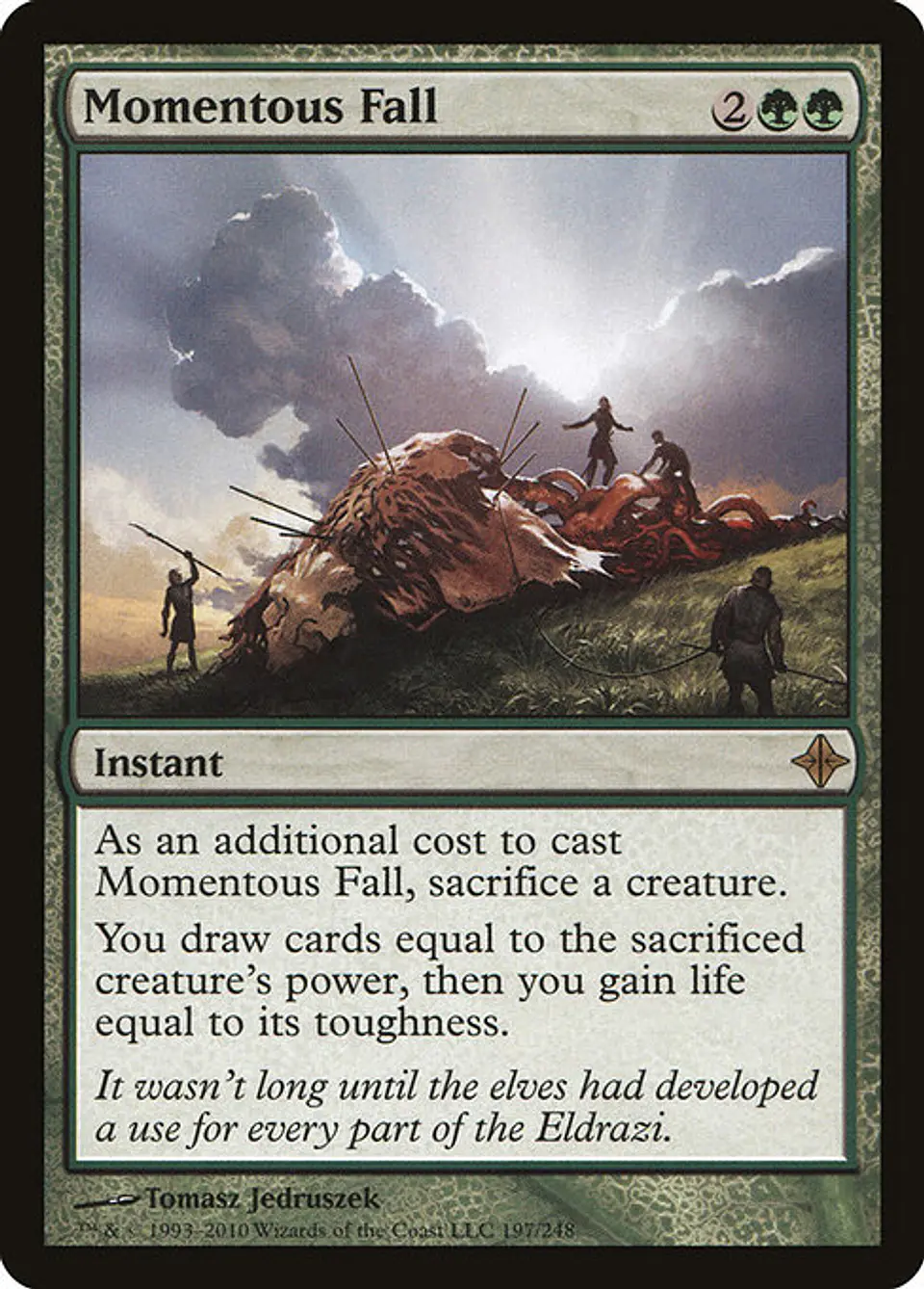 Carta Magic - Momentous Fall - Idioma: Español - Edicion: Rise of the Eldrazi 1