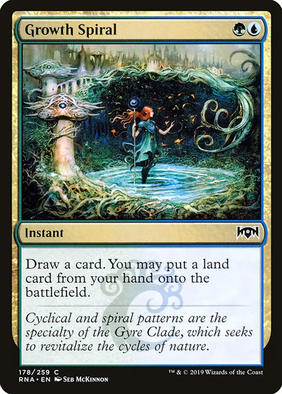 Carta Magic - Growth Spiral - Idioma: Español - Edicion: Ravnica Allegiance 1