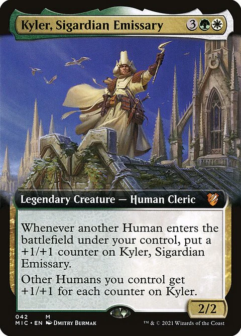 Carta Magic - Kyler, Sigardian Emissary - Idioma: Ingles - Edicion: Midnight Hunt Commander