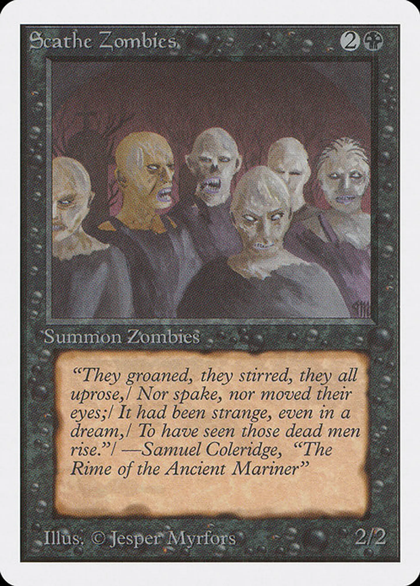 Carta Magic - Scathe Zombies - Idioma: Ingles - Edicion: Unlimited Edition 1