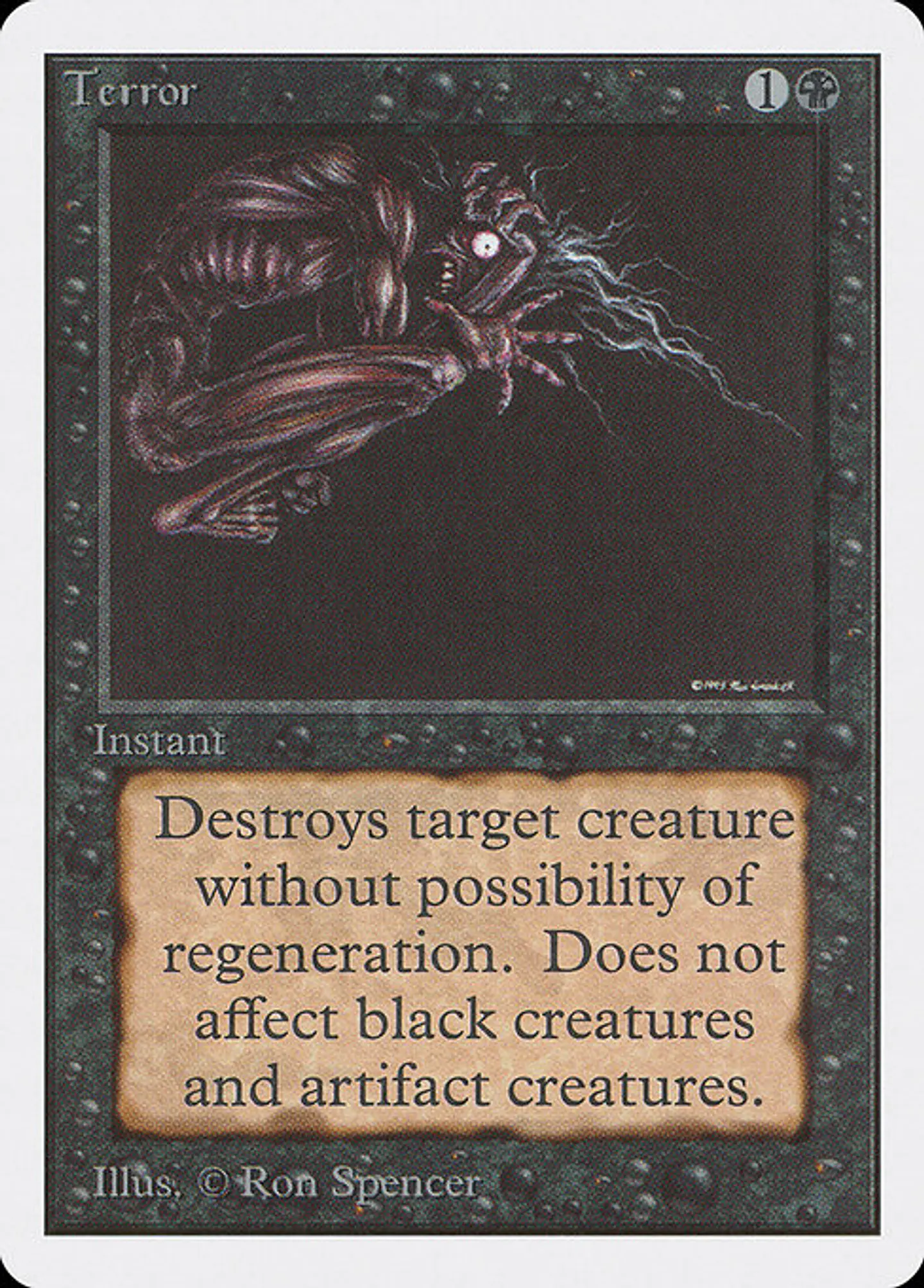 Carta Magic - Terror - Idioma: Ingles - Edicion: Unlimited Edition 1