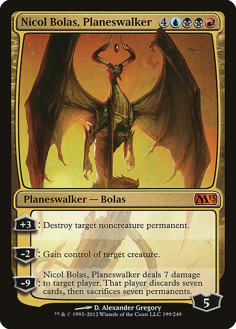 Carta Magic - Nicol Bolas, Planeswalker - Idioma: Español - Edicion: Magic 2013