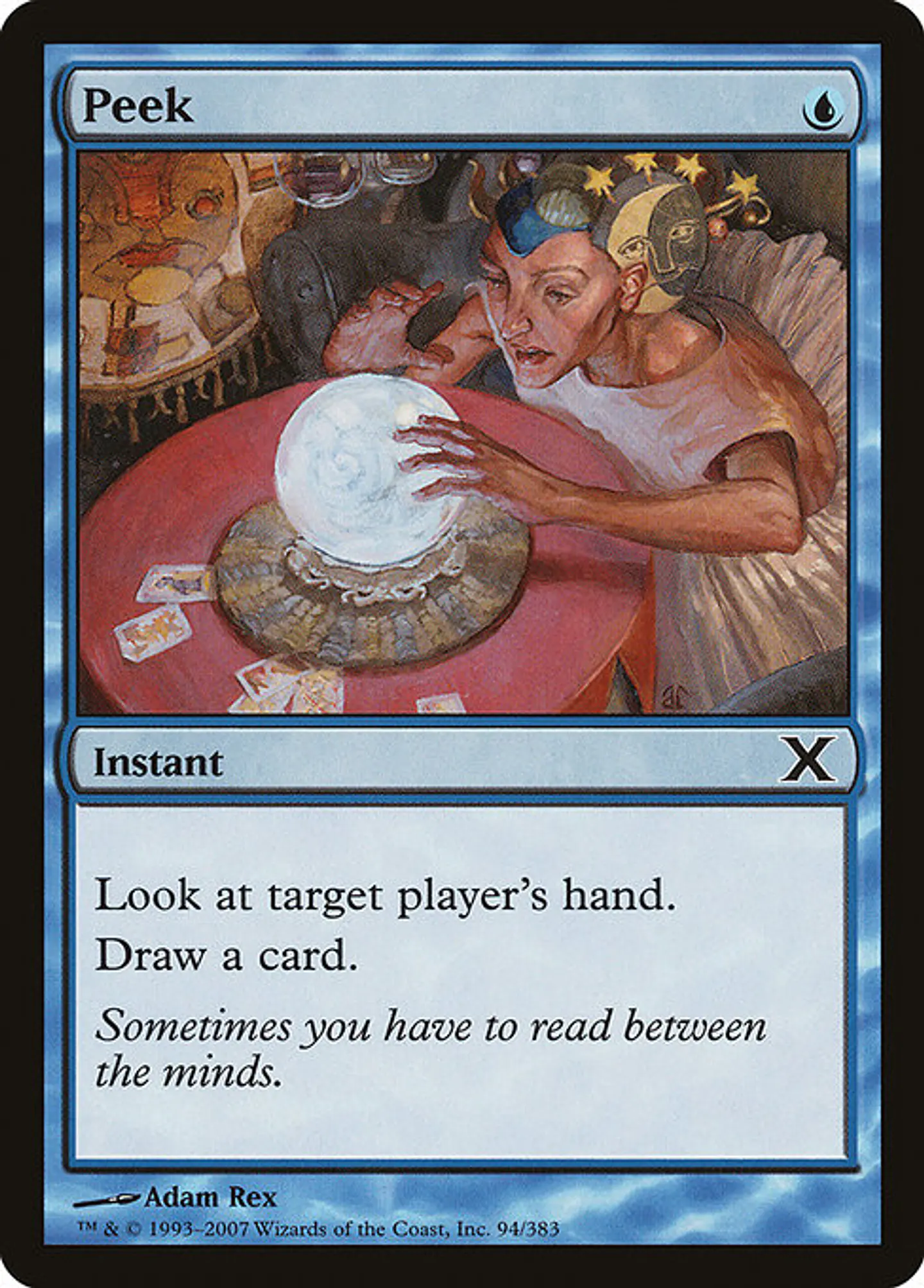 Carta Magic - Peek - Idioma: Español - Edicion: Tenth Edition 1