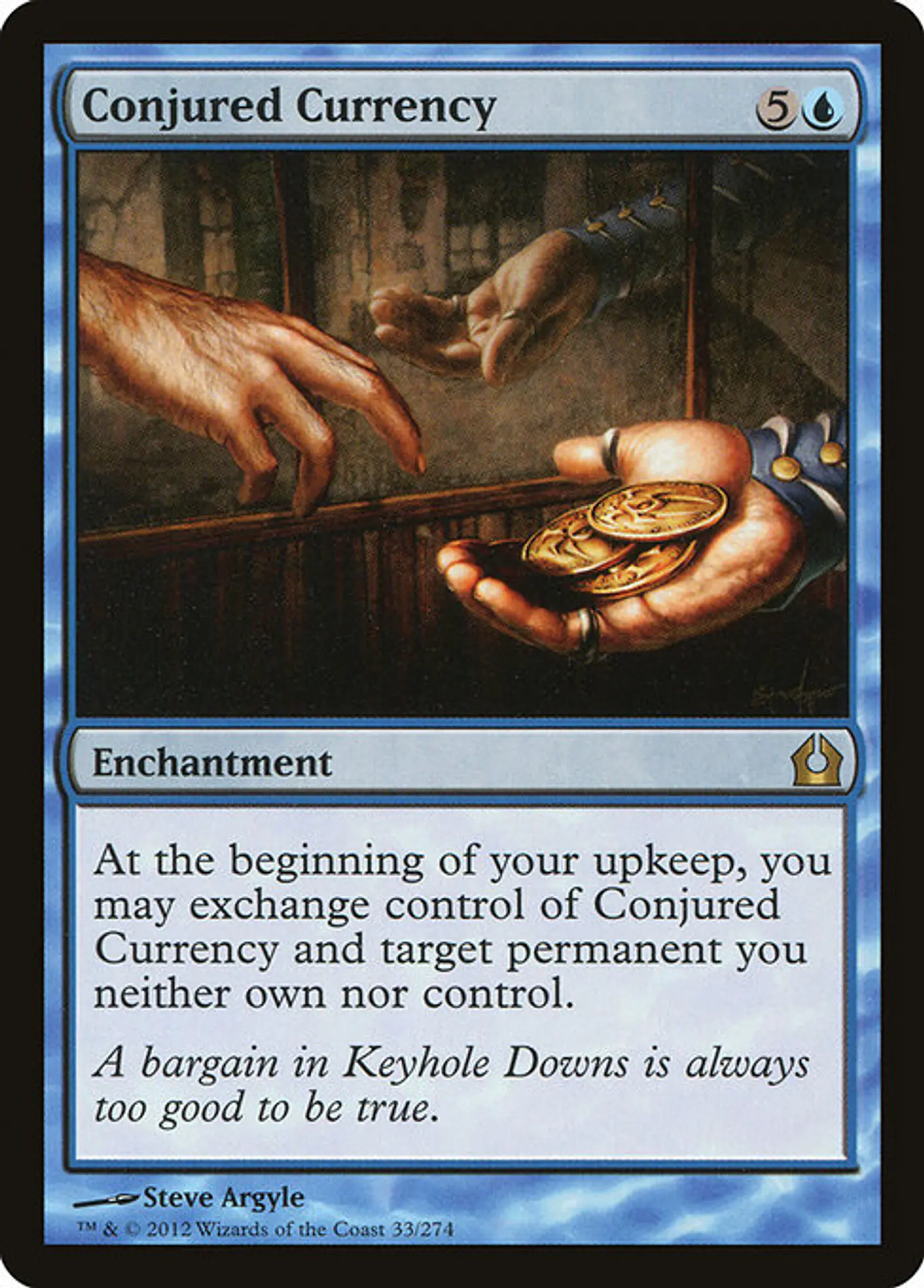 Carta Magic - FOIL Conjured Currency - Idioma: Ingles - Edicion: Return to Ravnica 1