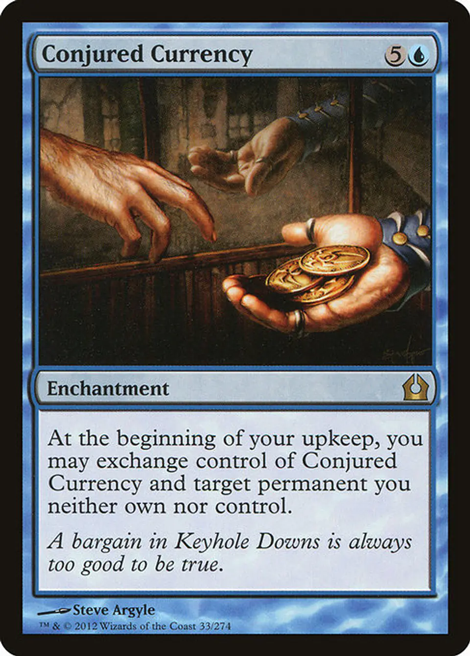 Carta Magic - FOIL Conjured Currency - Idioma: Ingles - Edicion: Return to Ravnica 1