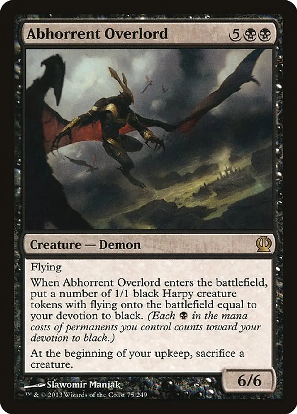Carta Magic - FOIL Abhorrent Overlord - Idioma: Espa–ol - Edicion: Theros 1