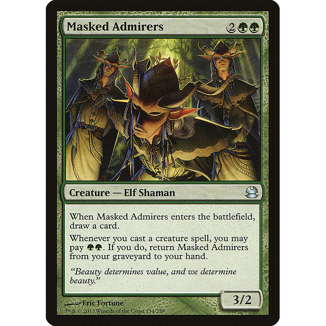 Carta Magic - FOIL Masked Admirers - Idioma: Ingles - Edicion: Modern Masters