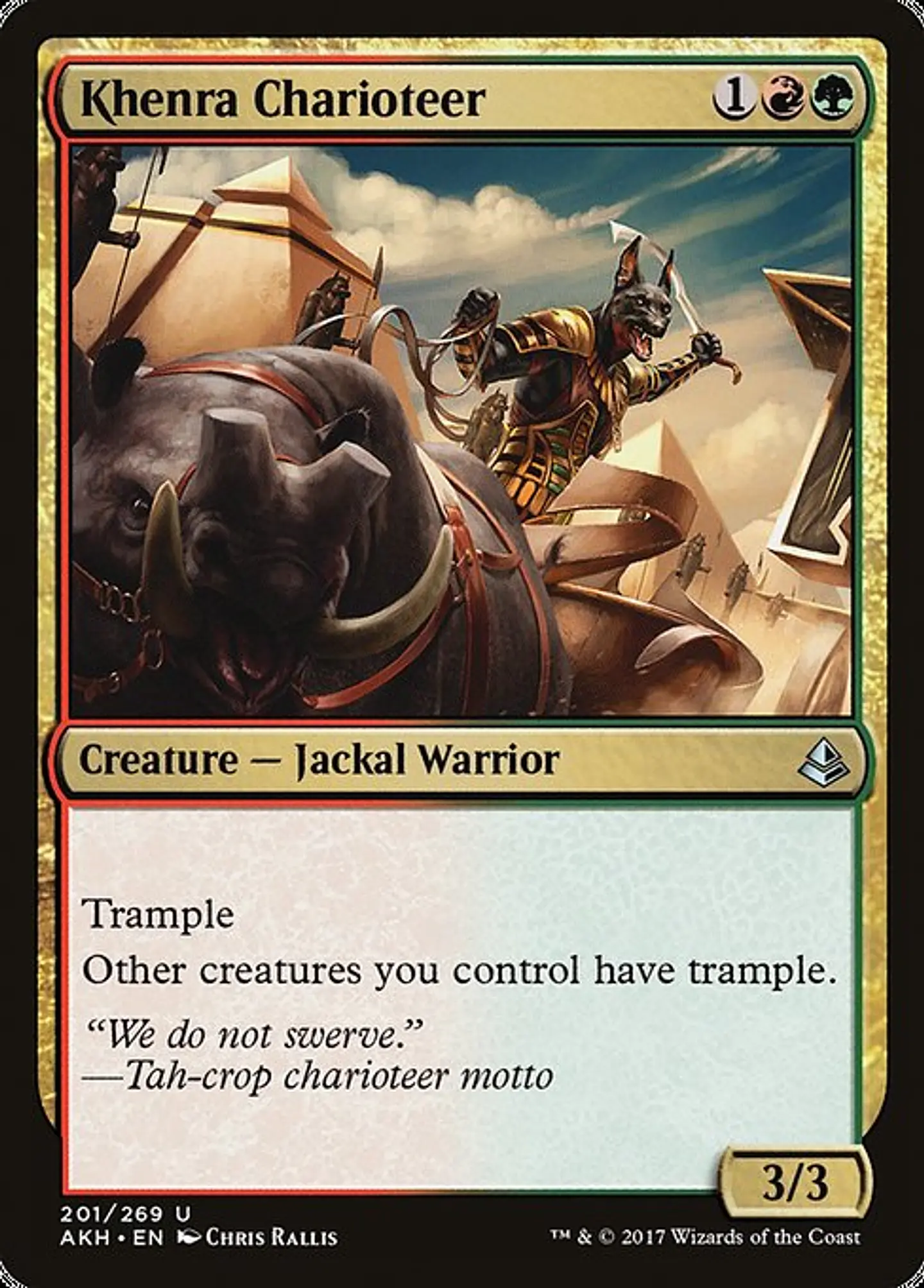 Carta Magic - FOIL Khenra Charioteer - Idioma: Ingles - Edicion: Amonkhet 1