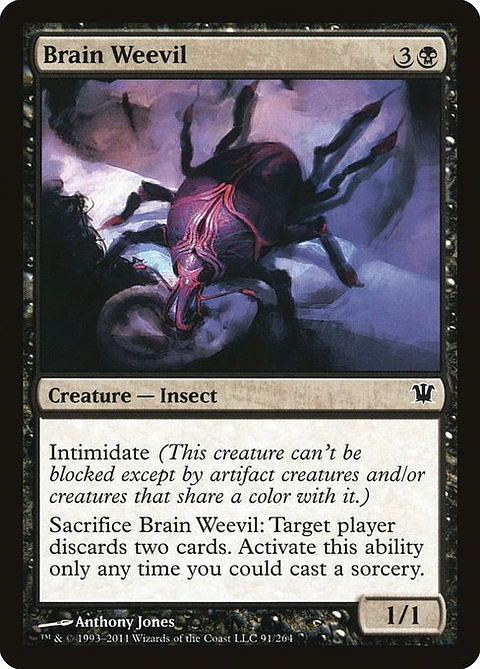 Carta Magic - FOIL Brain Weevil - Idioma: Espa–ol - Edicion: Innistrad