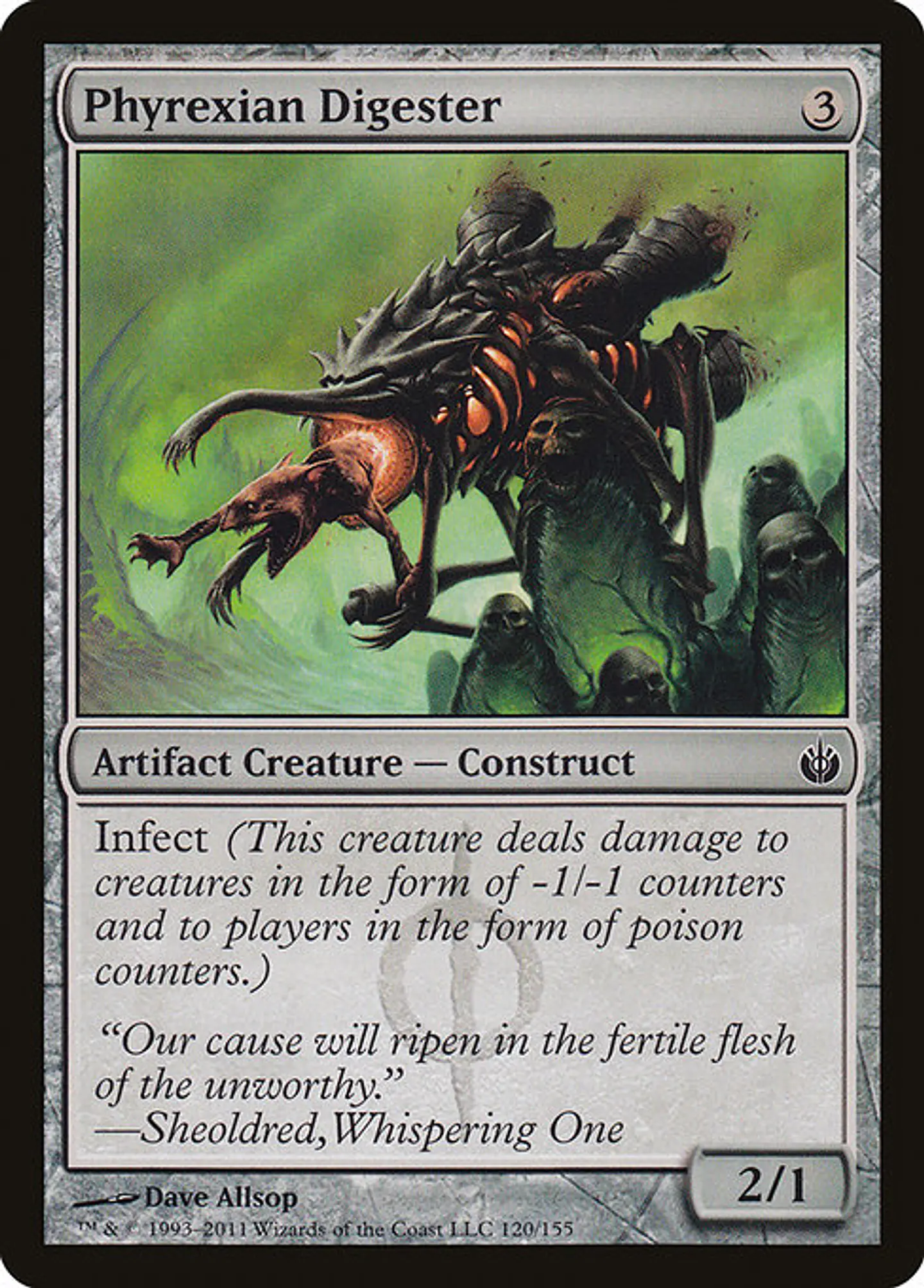 Carta Magic - FOIL Phyrexian Digester - Idioma: Ingles - Edicion: Mirrodin Besieged 1
