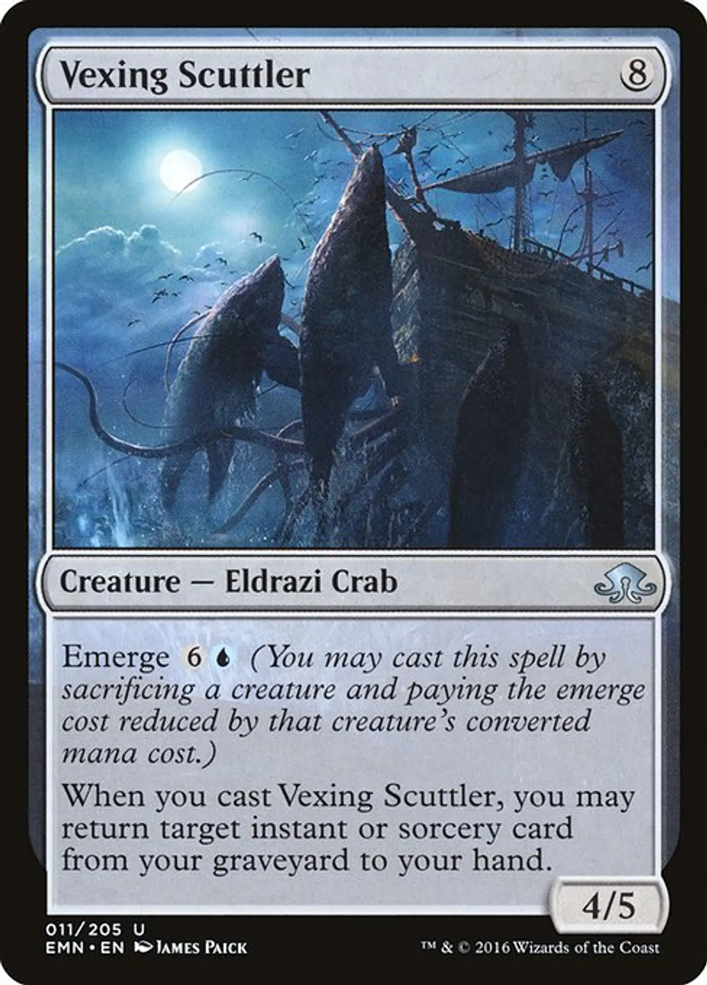 Carta Magic - FOIL Vexing Scuttler - Idioma: Espa–ol - Edicion: Eldritch Moon 1