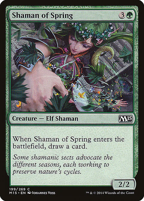 Carta Magic - FOIL Shaman of Spring - Idioma: Ingles - Edicion: Magic 2015