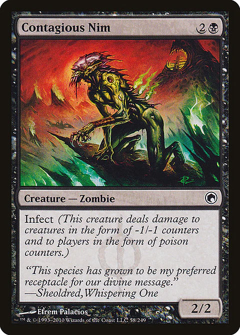 Carta Magic - FOIL Contagious Nim - Idioma: Ingles - Edicion: Scars of Mirrodin