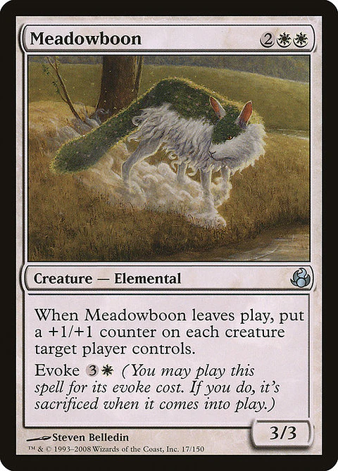 Carta Magic - FOIL Meadowboon - Idioma: Ingles - Edicion: Morningtide