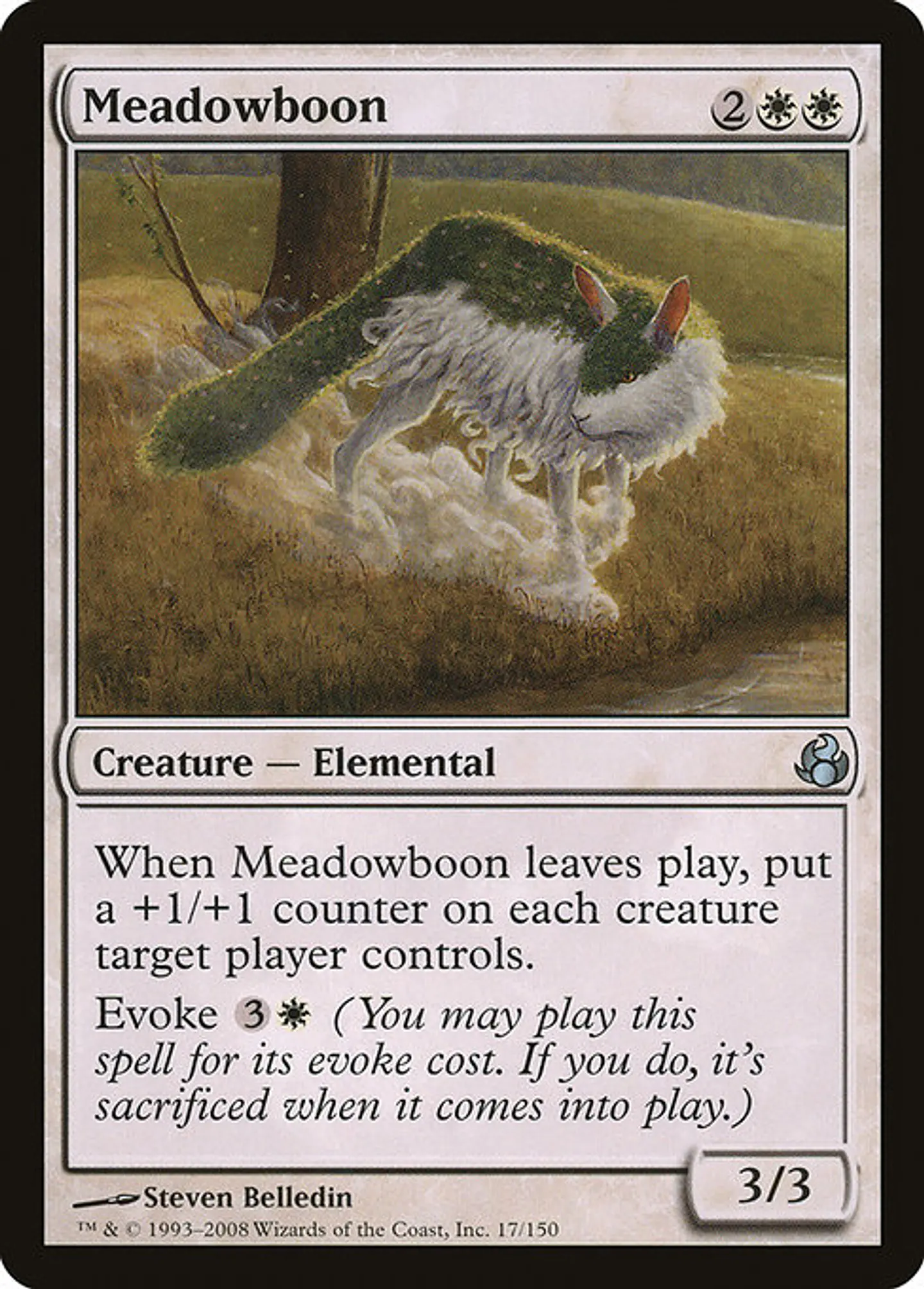 Carta Magic - FOIL Meadowboon - Idioma: Ingles - Edicion: Morningtide 1
