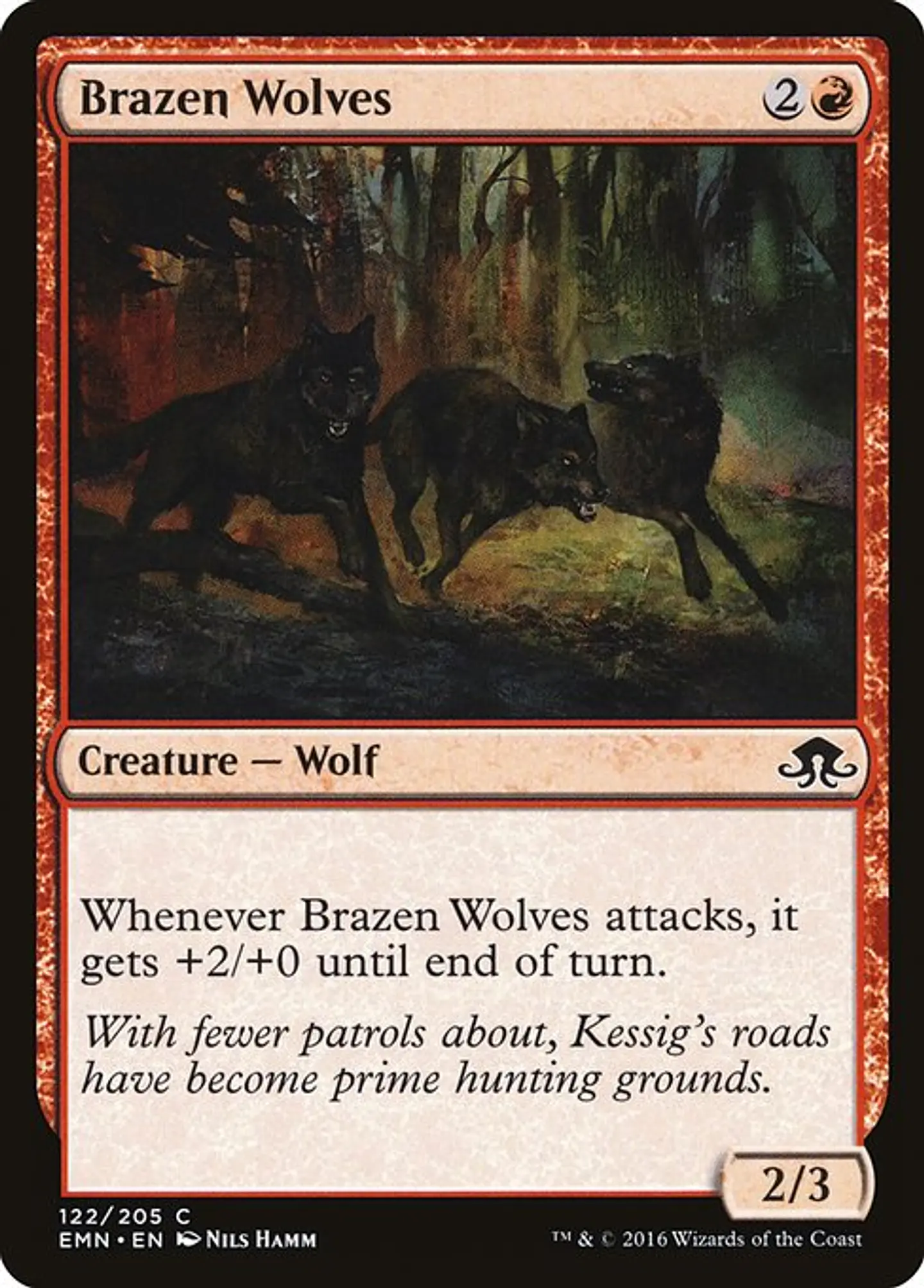 Carta Magic - FOIL Brazen Wolves - Idioma: Ingles - Edicion: Eldritch Moon 1