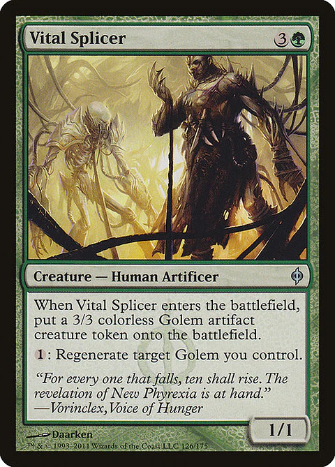 Carta Magic - FOIL Vital Splicer - Idioma: Espa–ol - Edicion: New Phyrexia