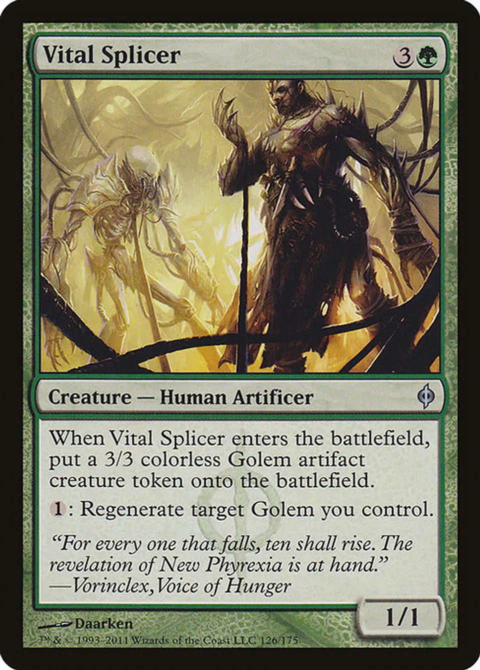 Carta Magic - FOIL Vital Splicer - Idioma: Espa–ol - Edicion: New Phyrexia 1