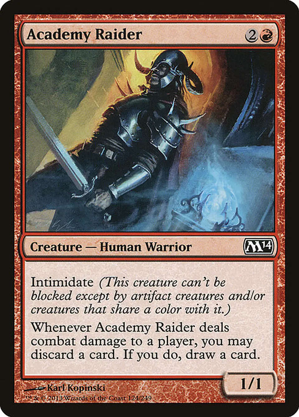 Carta Magic - FOIL Academy Raider - Idioma: Espa–ol - Edicion: Magic 2014 1