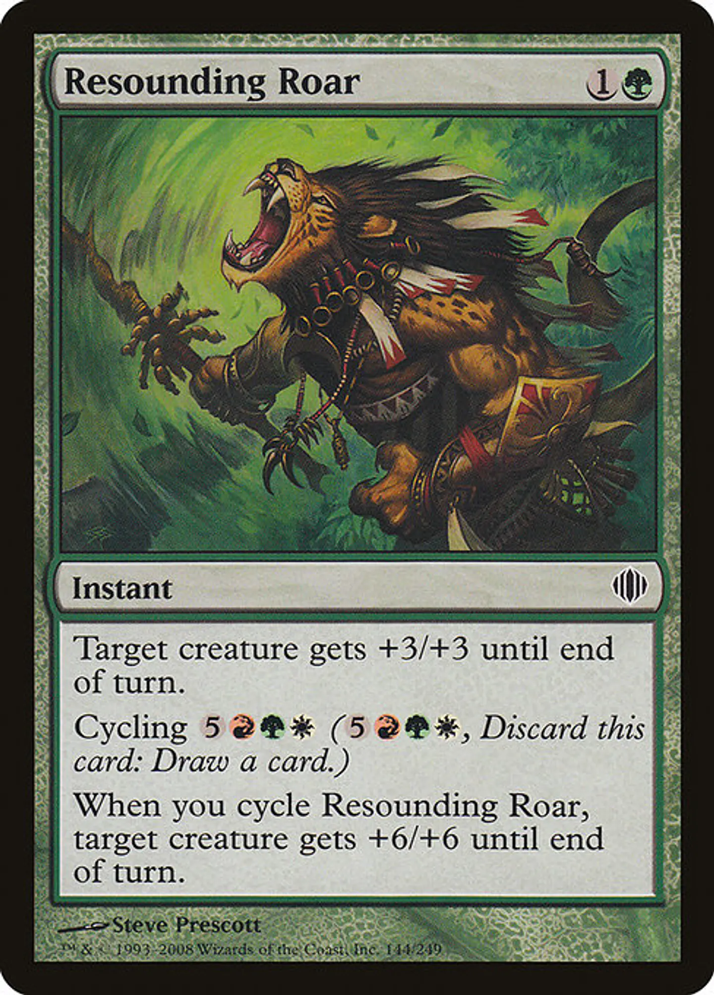 Carta Magic - FOIL Resounding Roar - Idioma: Ingles - Edicion: Shards of Alara 1