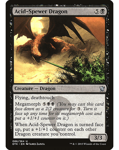 Carta Magic - FOIL Acid-Spewer Dragon - Idioma: Espa–ol - Edicion: Dragons of Tarkir