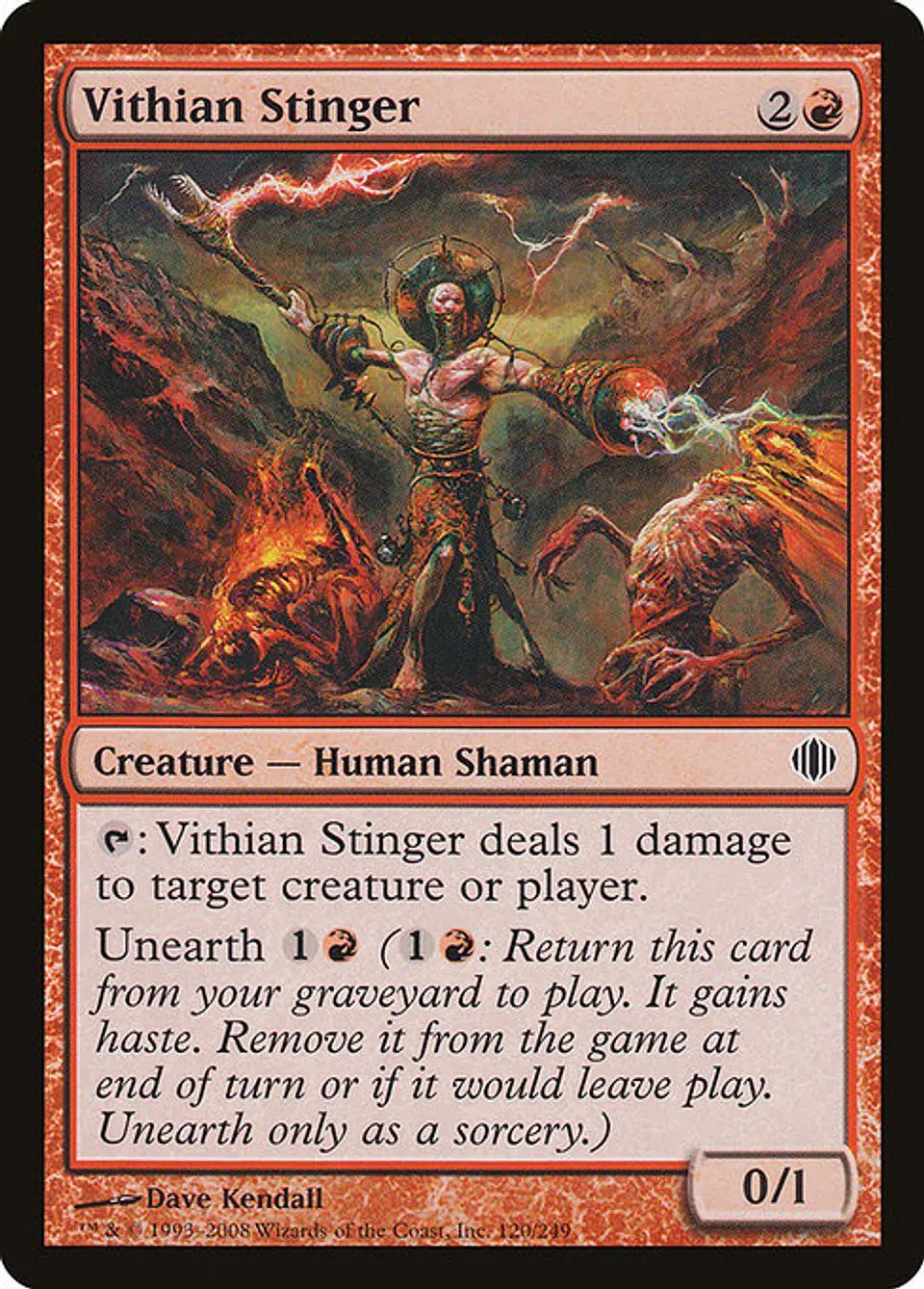 Carta Magic - FOIL Vithian Stinger - Idioma: Ingles - Edicion: Shards of Alara 1