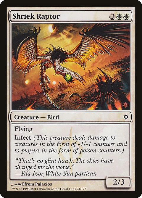 Carta Magic - FOIL Shriek Raptor - Idioma: Ingles - Edicion: New Phyrexia