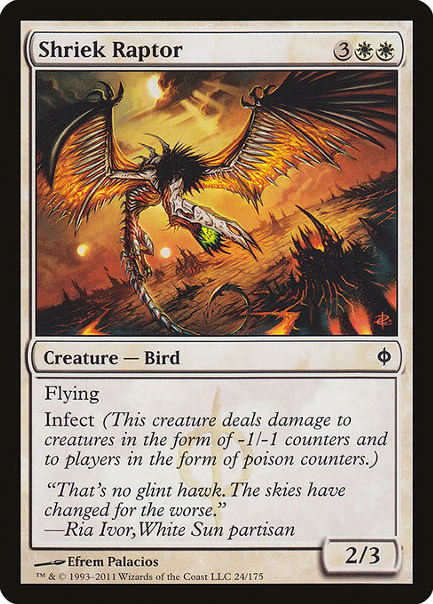 Carta Magic - FOIL Shriek Raptor - Idioma: Ingles - Edicion: New Phyrexia 1