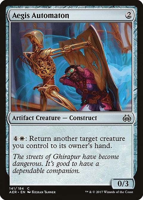 Carta Magic - FOIL Aegis Automaton - Idioma: Espa–ol - Edicion: Aether Revolt