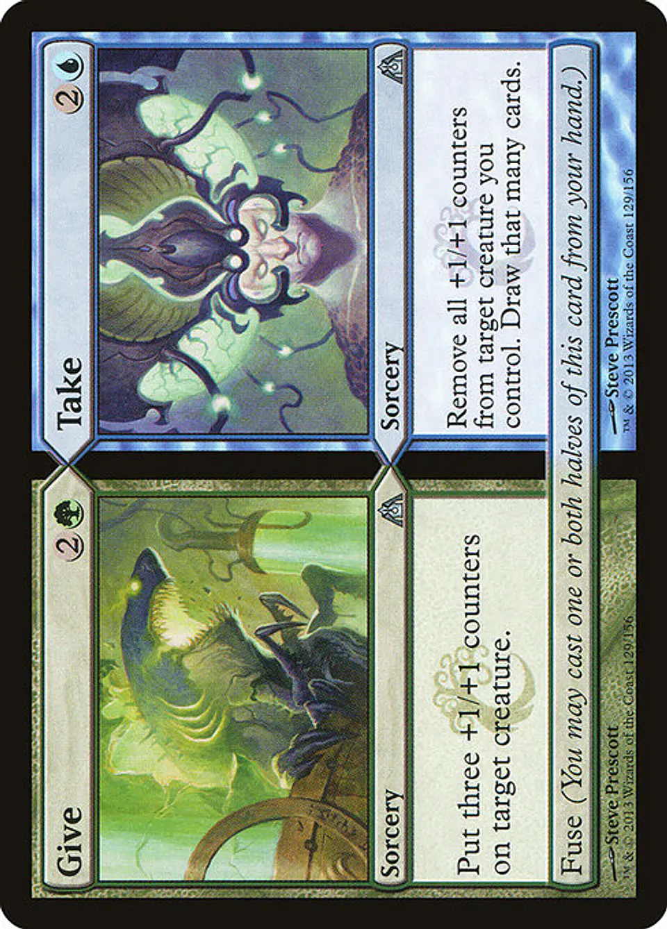 Carta Magic - FOIL Give // Take - Idioma: Espa–ol - Edicion: Dragon's Maze 1