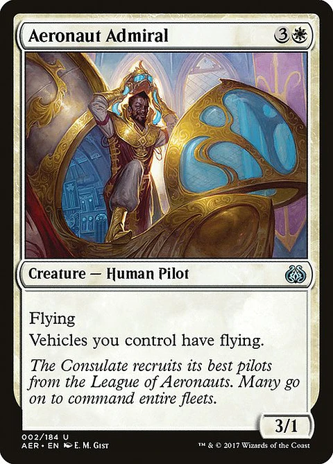 Carta Magic - FOIL Aeronaut Admiral - Idioma: Espa–ol - Edicion: Aether Revolt