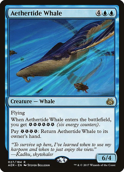 Carta Magic - FOIL Aethertide Whale - Idioma: Espa–ol - Edicion: Aether Revolt