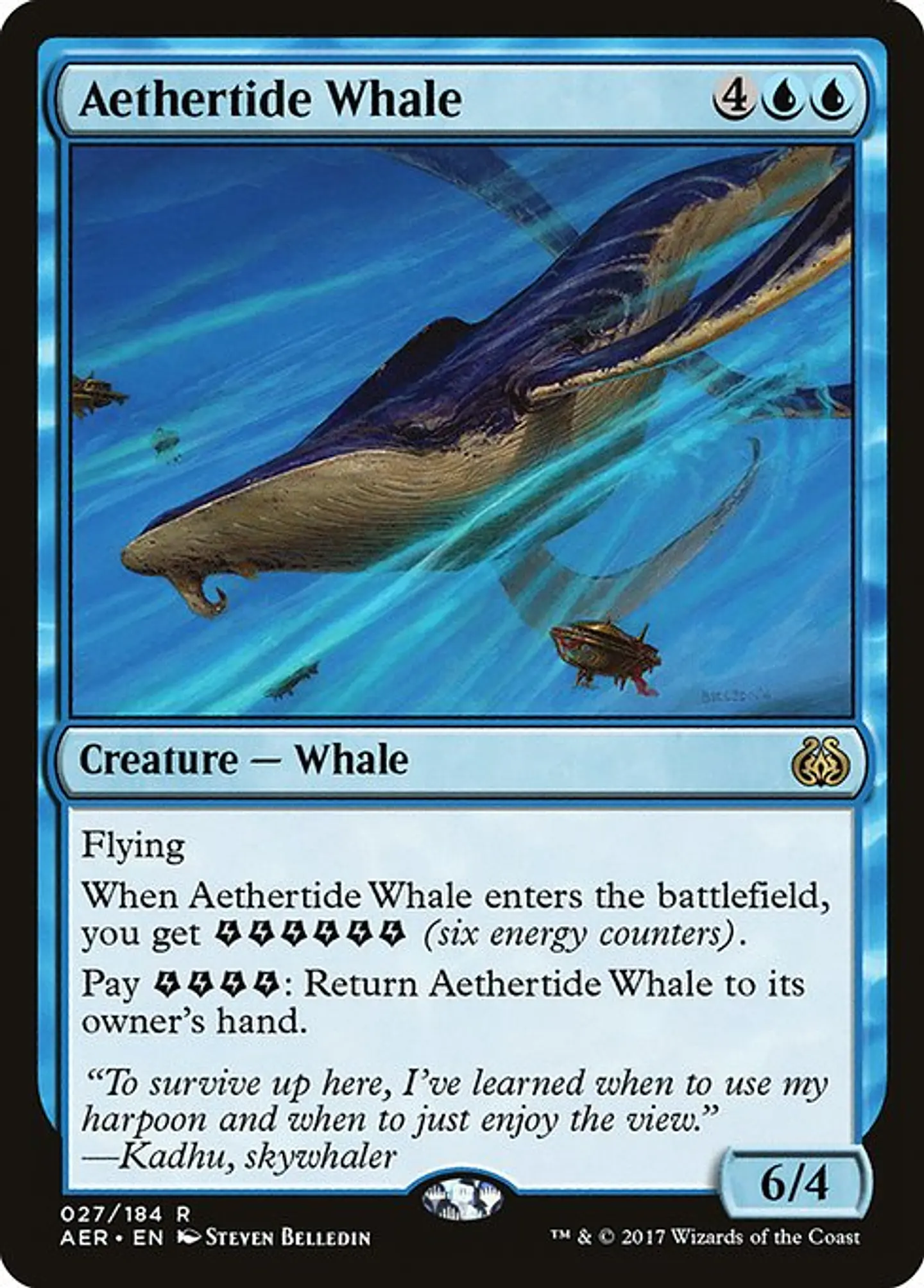 Carta Magic - FOIL Aethertide Whale - Idioma: Espa–ol - Edicion: Aether Revolt 1