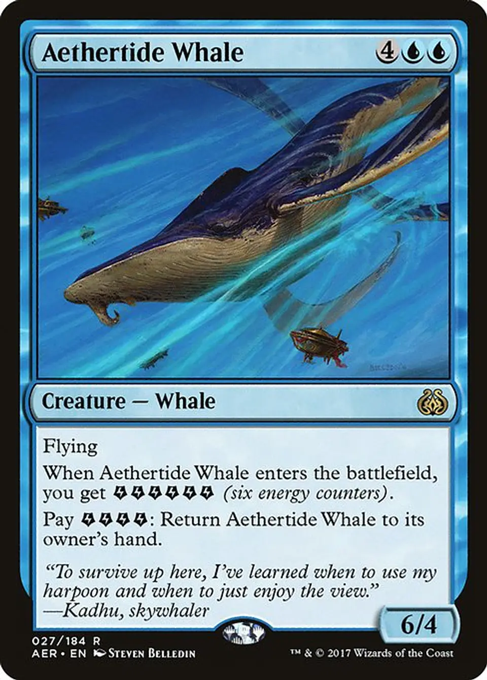 Carta Magic - FOIL Aethertide Whale - Idioma: Espa–ol - Edicion: Aether Revolt 1