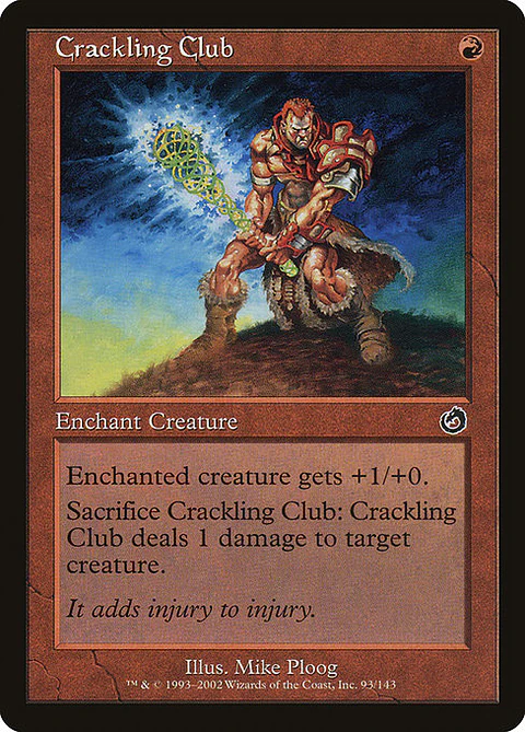 Carta Magic - FOIL Crackling Club - Idioma: Espa–ol - Edicion: Torment