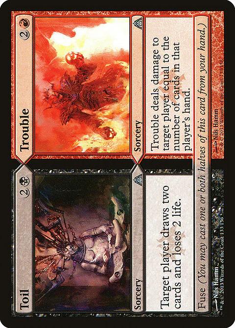 Carta Magic - FOIL Toil // Trouble - Idioma: Espa–ol - Edicion: Dragon's Maze