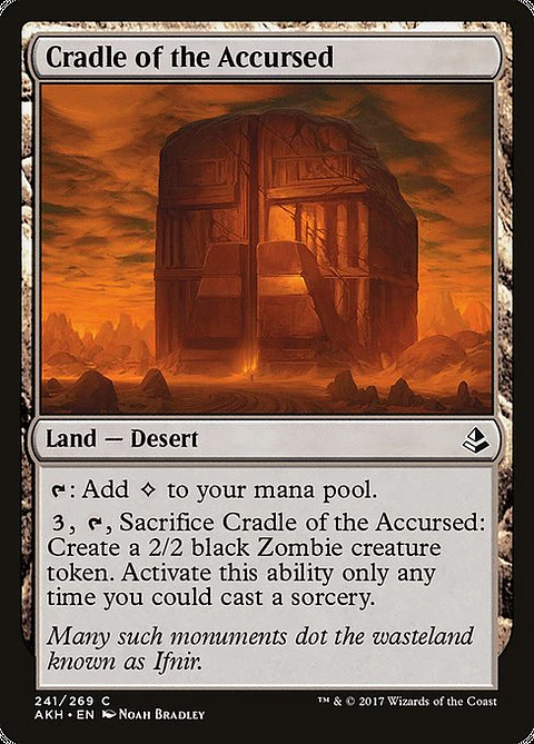 Carta Magic - FOIL Cradle of the Accursed - Idioma: Espa–ol - Edicion: Amonkhet