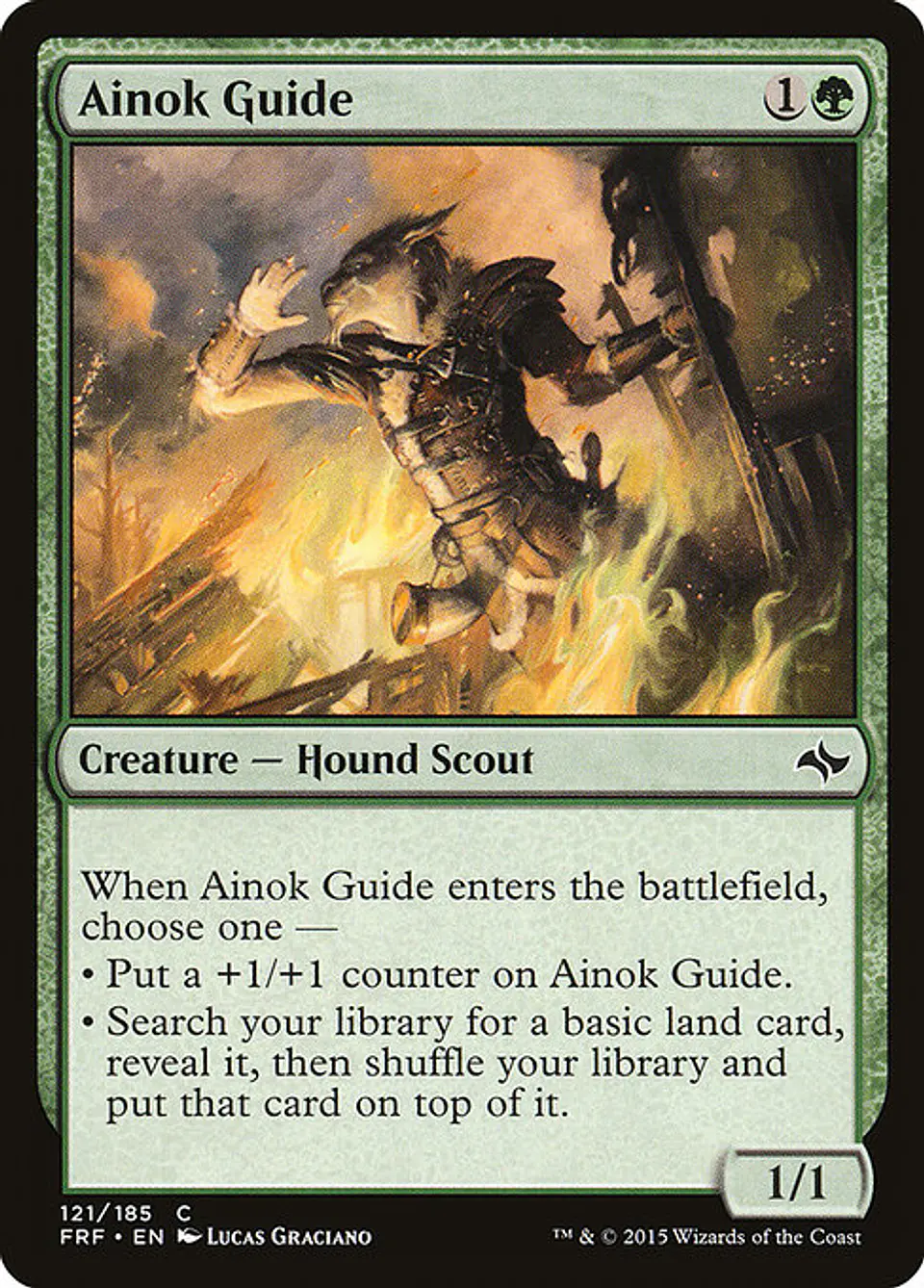 Carta Magic - FOIL Ainok Guide - Idioma: Espa–ol - Edicion: Fate Reforged 1