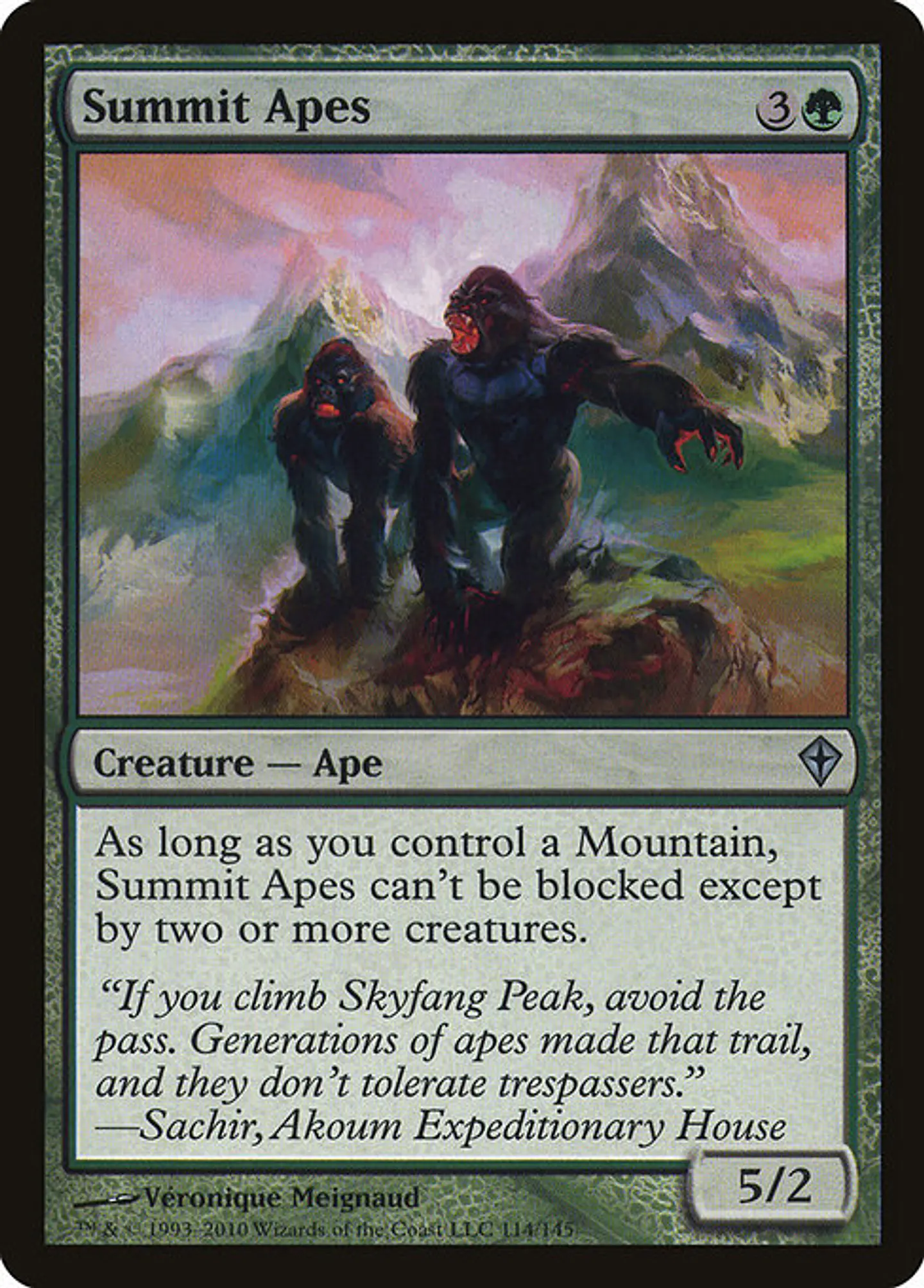 Carta Magic - FOIL Summit Apes - Idioma: Ingles - Edicion: Worldwake 1