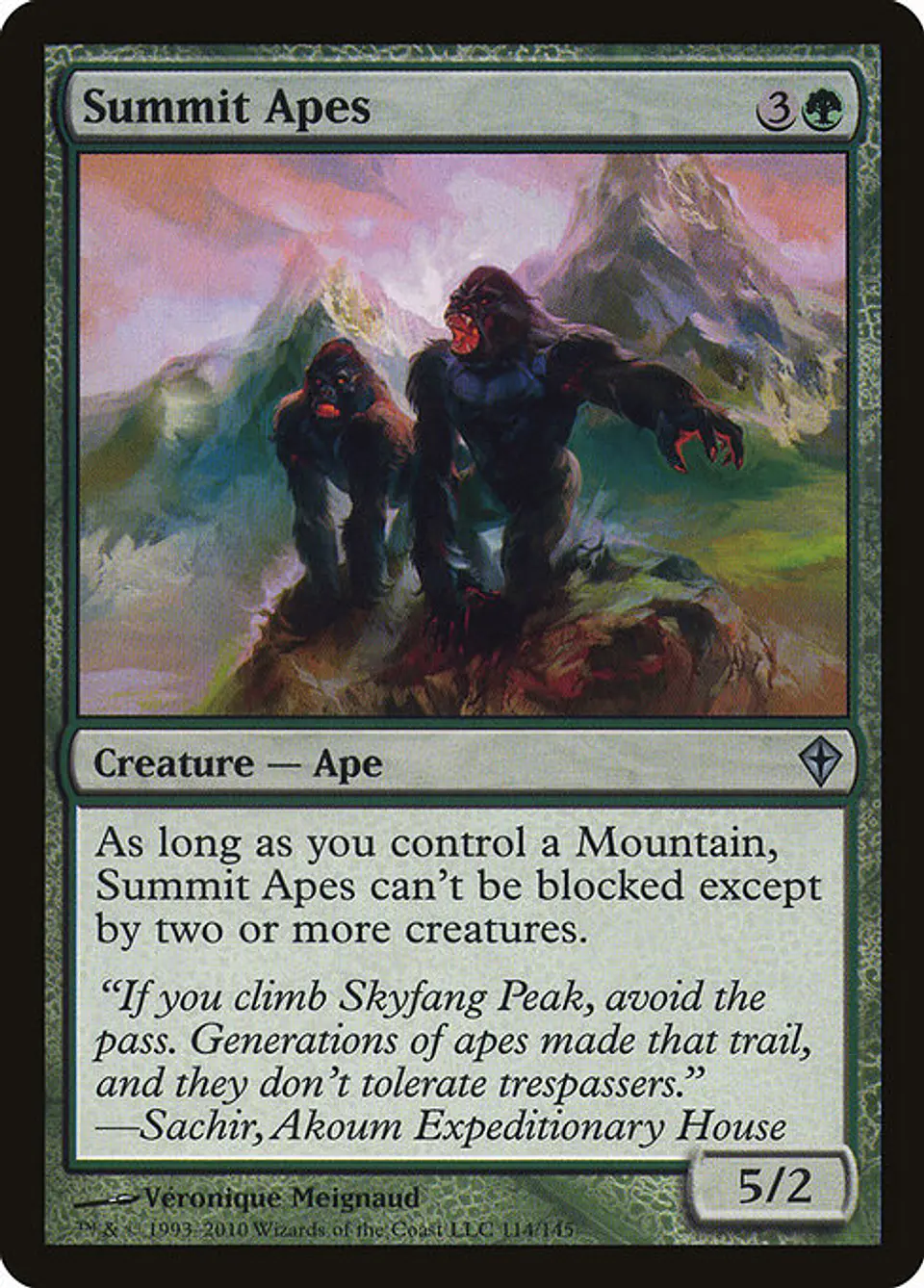 Carta Magic - FOIL Summit Apes - Idioma: Ingles - Edicion: Worldwake 1