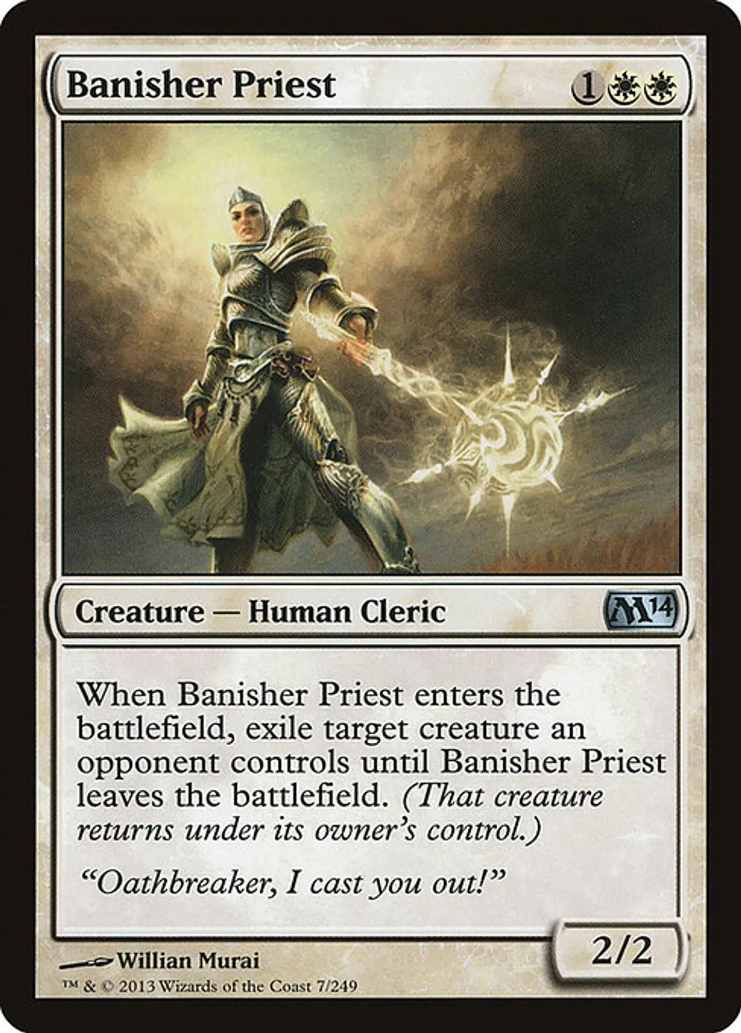 Carta Magic - FOIL Banisher Priest - Idioma: Espa–ol - Edicion: Magic 2014 1