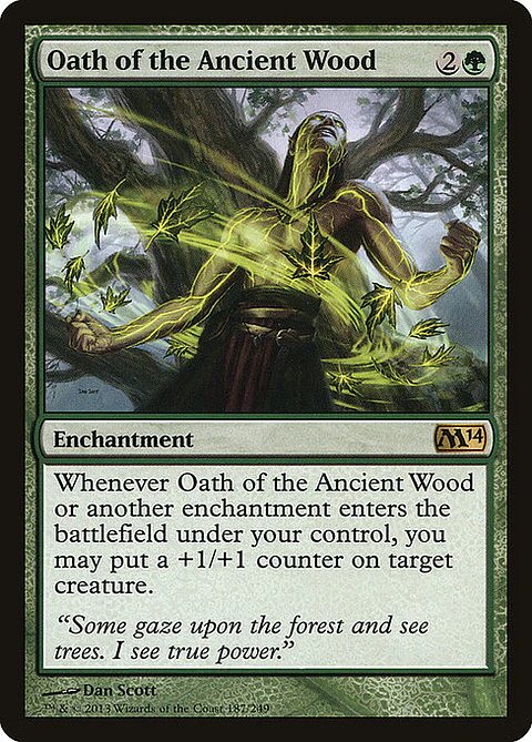 Carta Magic - FOIL Oath of the Ancient Wood - Idioma: Ingles - Edicion: Magic 2014
