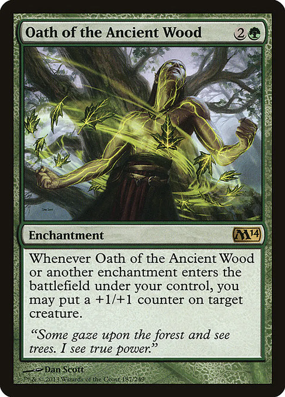 Carta Magic - FOIL Oath of the Ancient Wood - Idioma: Ingles - Edicion: Magic 2014 1
