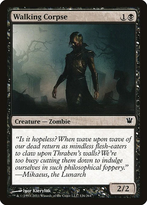 Carta Magic - FOIL Walking Corpse - Idioma: Espa–ol - Edicion: Innistrad