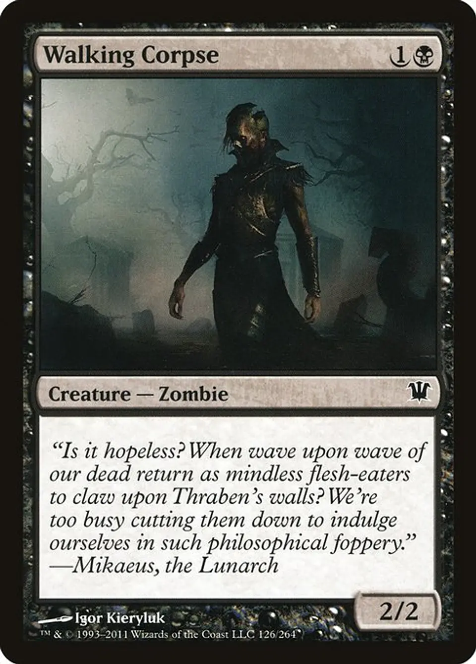 Carta Magic - FOIL Walking Corpse - Idioma: Espa–ol - Edicion: Innistrad 1
